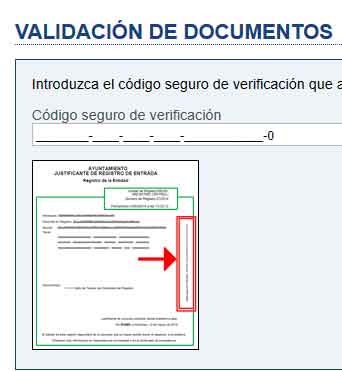 validación de documentos